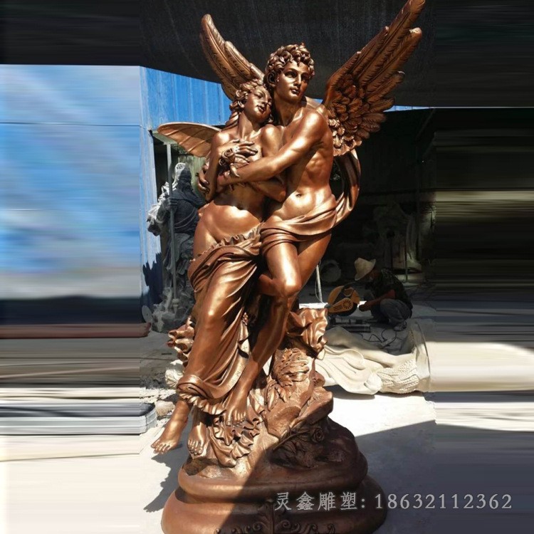 西方爱神人物标志铜雕