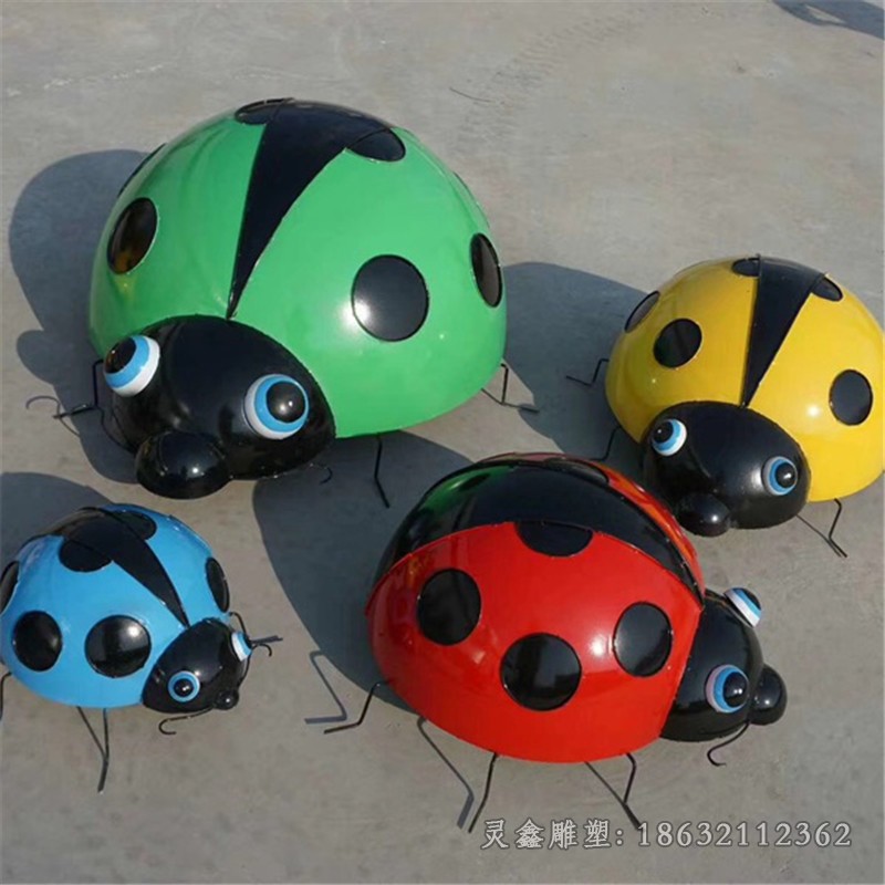 七星瓢虫城市不锈钢雕塑