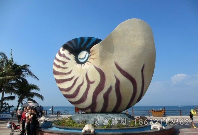 不锈钢海螺景观雕塑