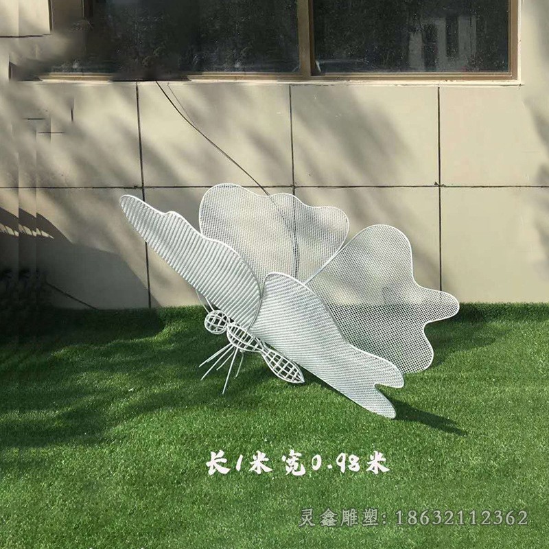 镂空蝴蝶不锈钢景观雕塑