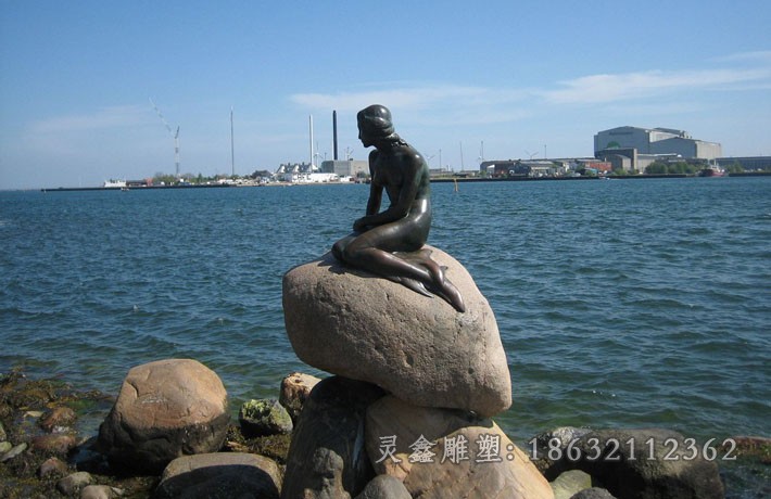 抽象人物景观标志铜雕