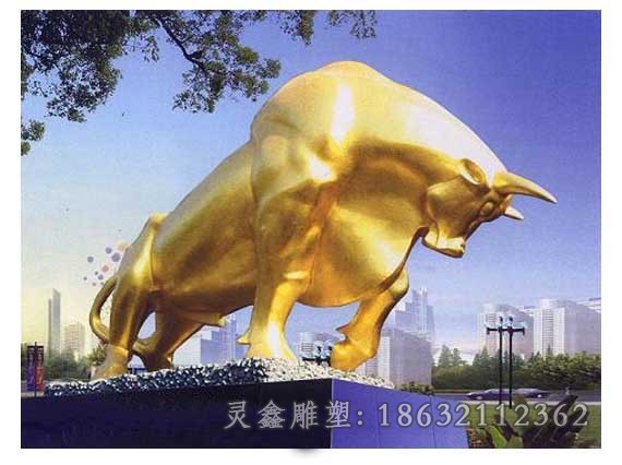 开荒牛校园景观铜雕