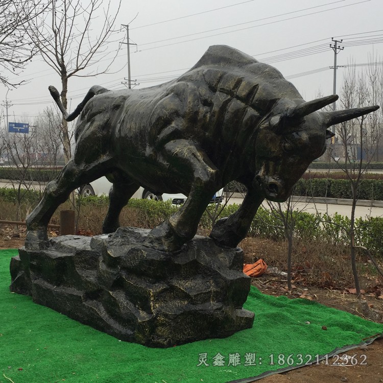 开荒牛公园景观铜雕