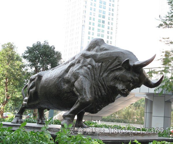 开荒牛庭院景观铜雕