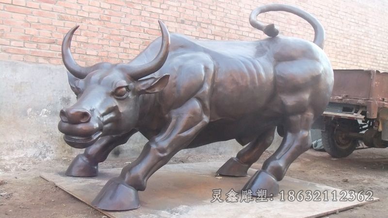 动物华尔街牛景观铜雕