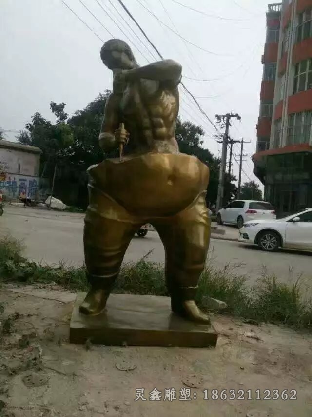 抽象人物户外景观铜雕