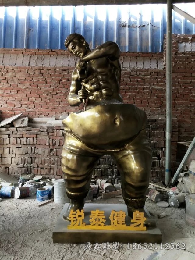 抽象人物小区景观铜雕