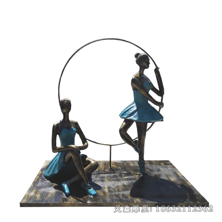 音乐舞蹈人物景观铜雕