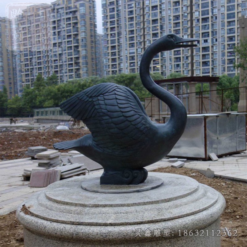 动物天鹅广场景观铜雕