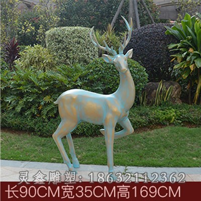 青铜小鹿公园景观铜雕