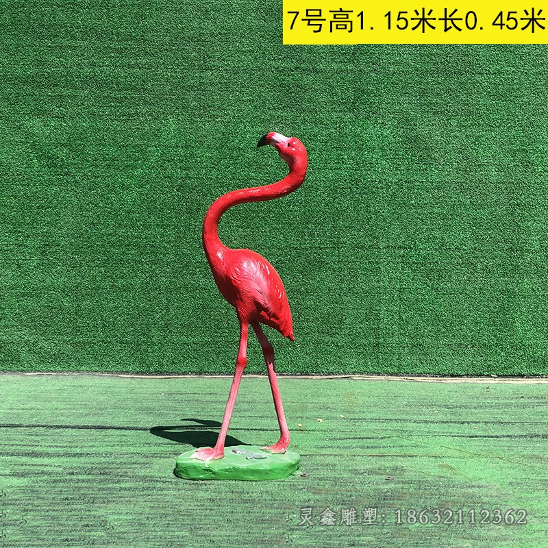 站姿仙鹤动物景观铜雕