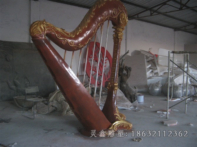 古代乐器城市景观铜雕