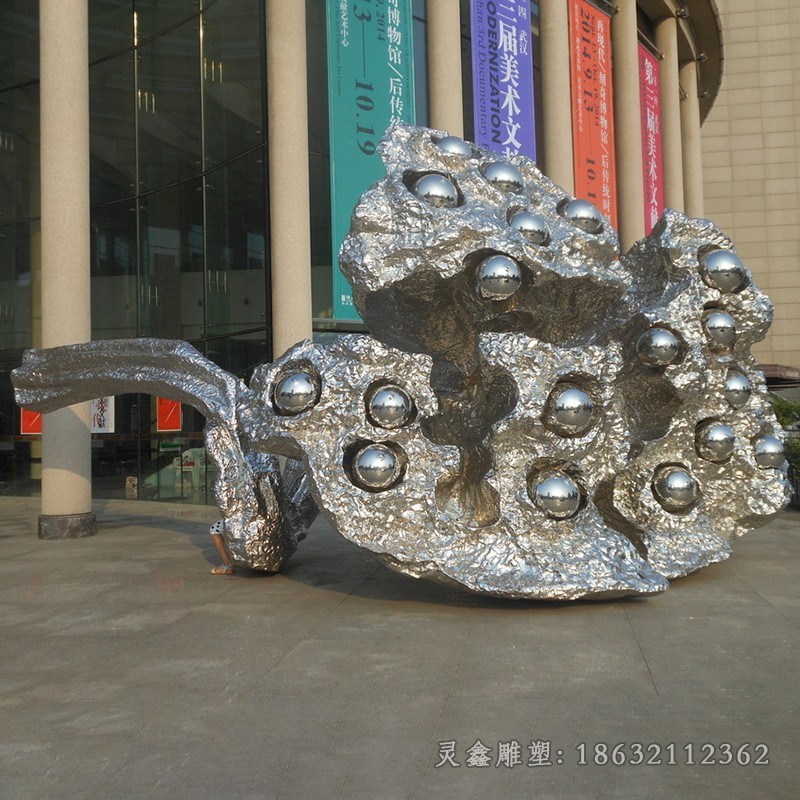 不锈钢莲蓬公园景观铜雕
