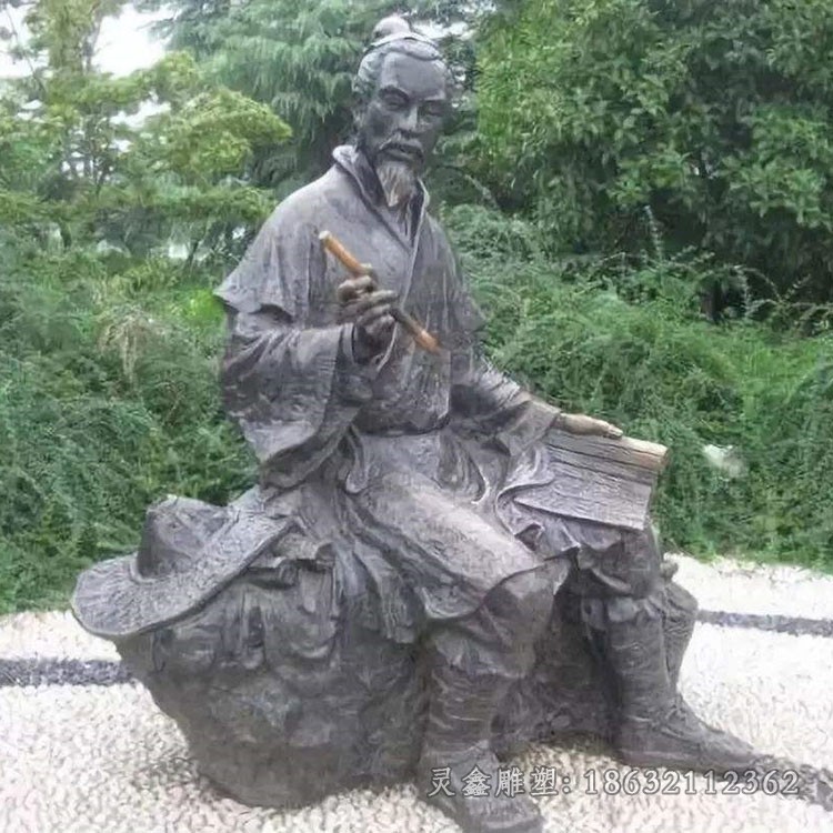 春秋末期政治家范蠡铜雕