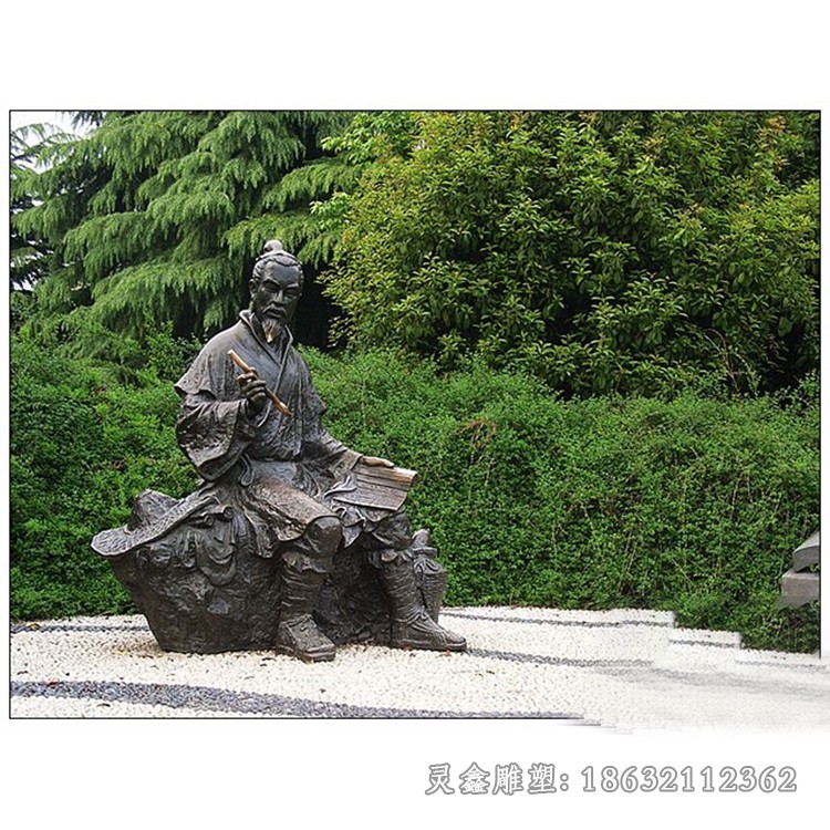 军事家范蠡人物景观铜雕
