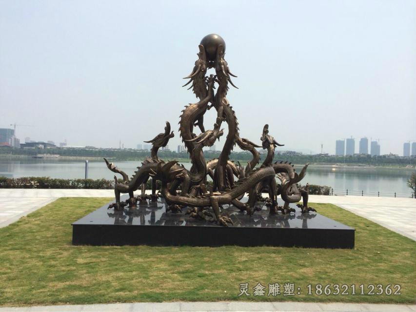 不锈钢动物龙景观雕塑