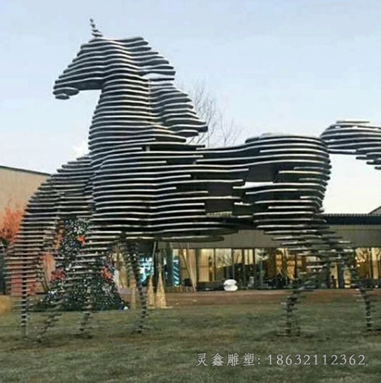 不锈钢马动物雕塑 (1)[2]