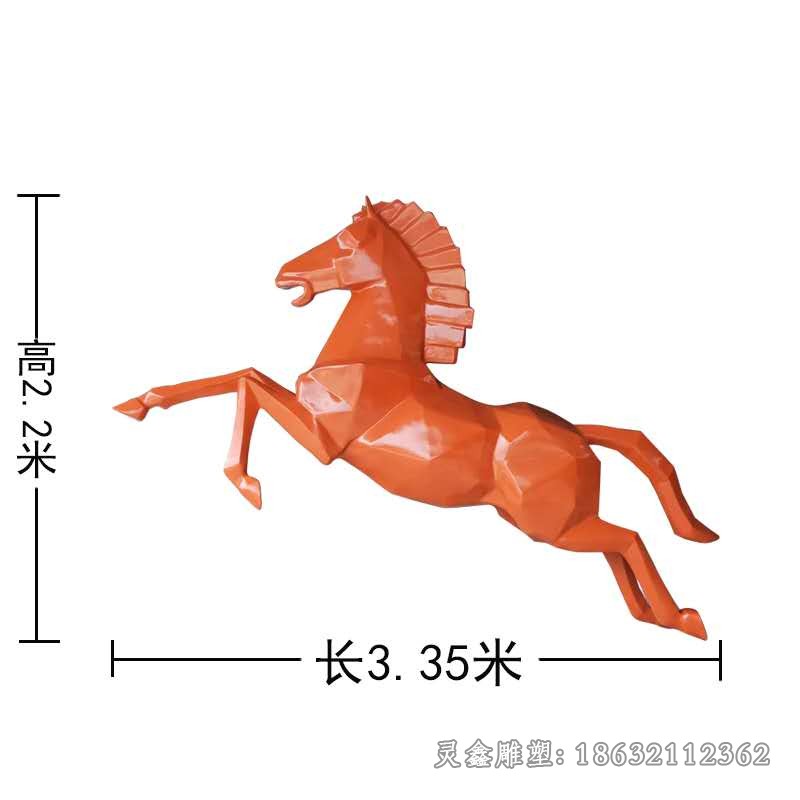 不锈钢抬腿马景区雕塑