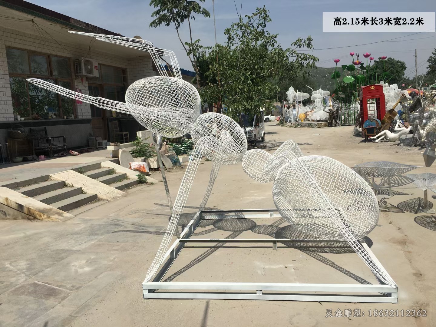 镂空蚂蚁广场不锈钢雕塑