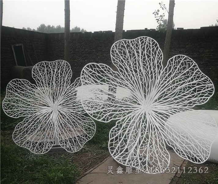 抽象花朵商场不锈钢雕塑