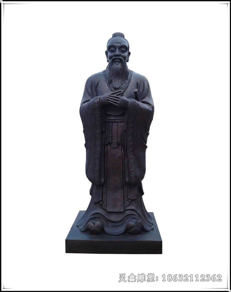 古代孔子园林景观铜雕