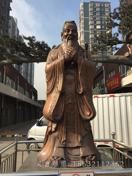 道教老子景区人物铜雕