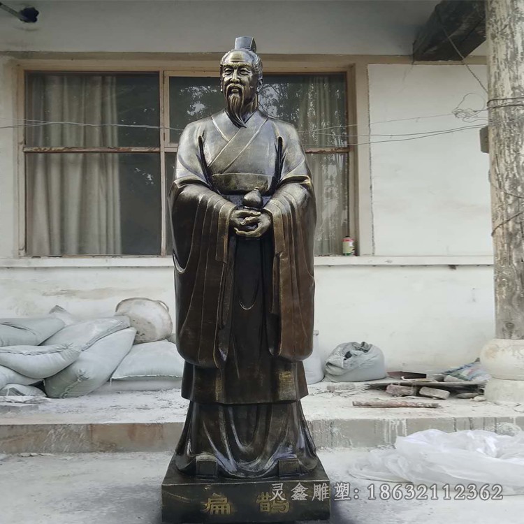 名医扁鹊广场人物铜雕