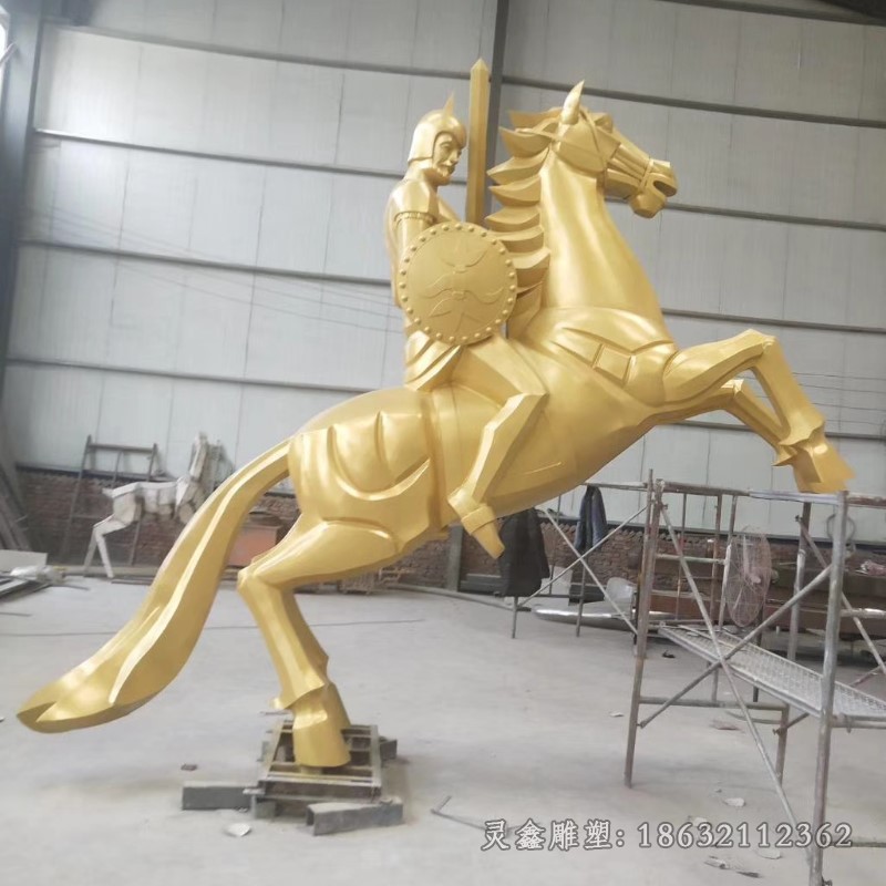 不锈钢飞马别墅景观雕塑