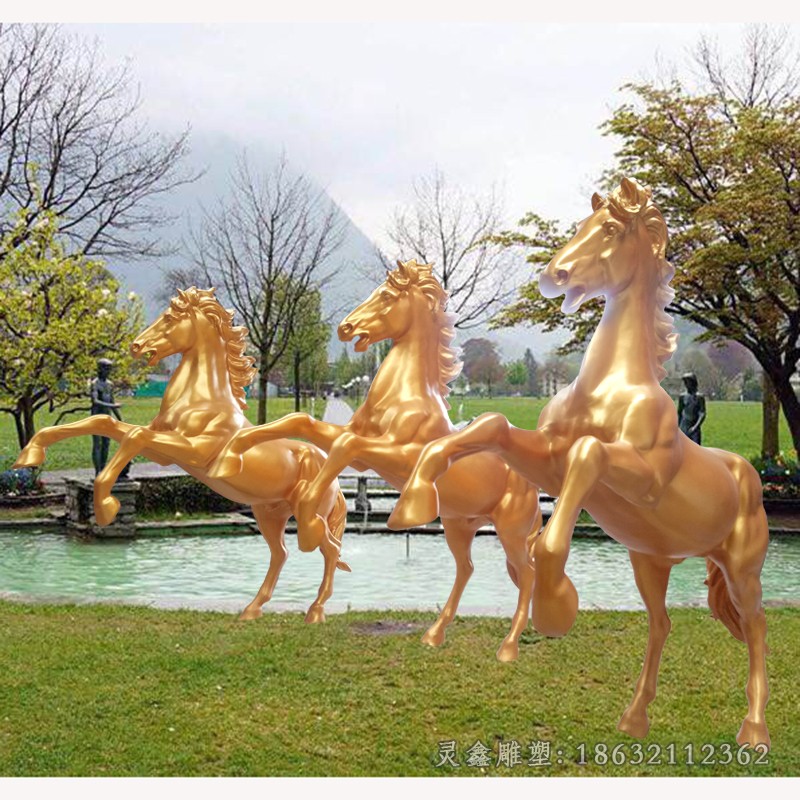 不锈钢飞马景观动物雕塑