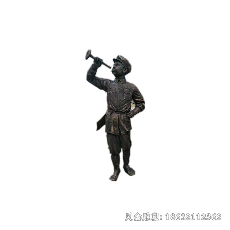 红军冲锋商场人物铜雕