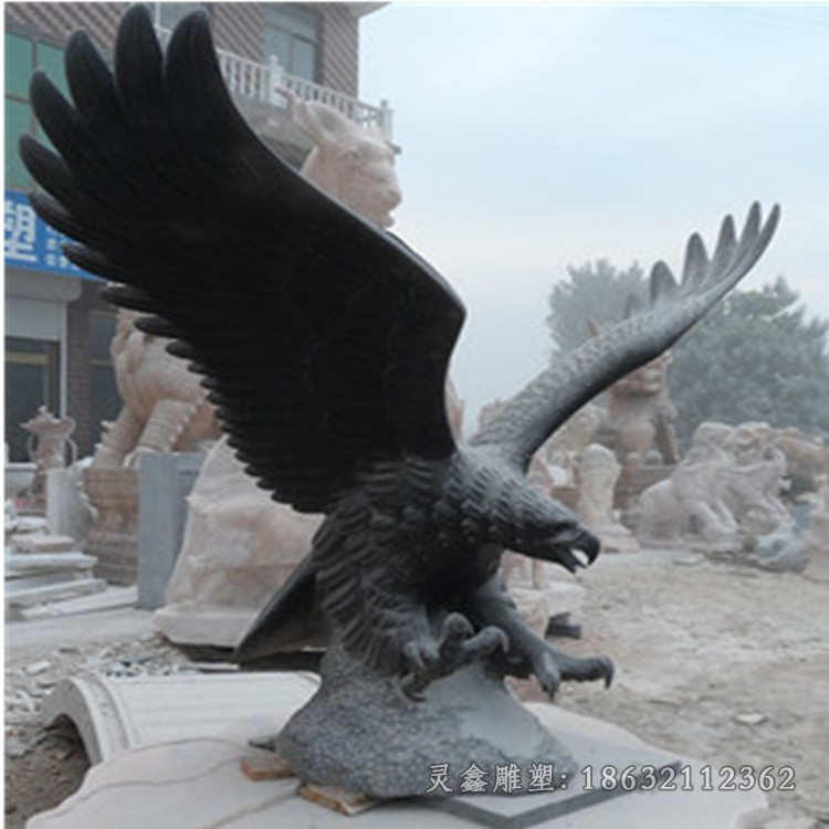 动物老鹰公园景观铜雕
