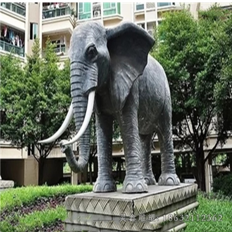 动物大象户外景观铜雕
