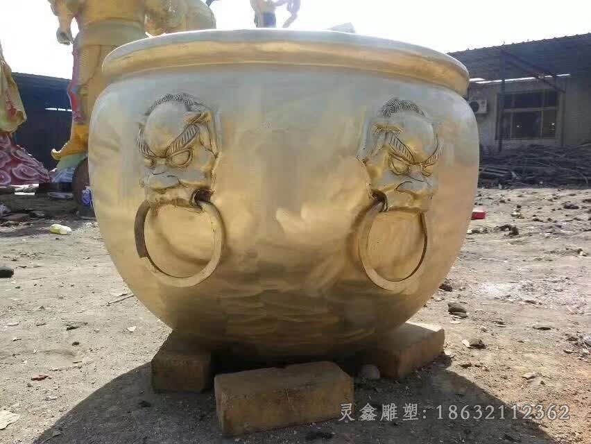 水缸广场景观标志铜雕