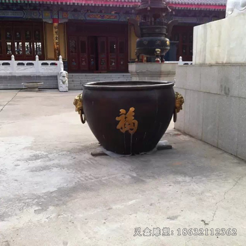 抽象水缸广场景观铜雕
