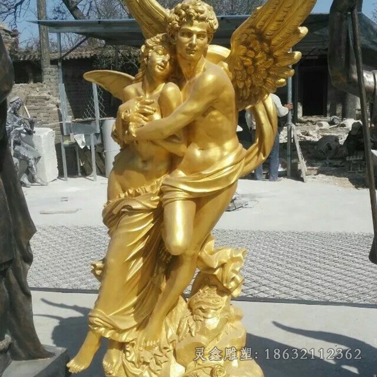 展翅天使户外景观铜雕