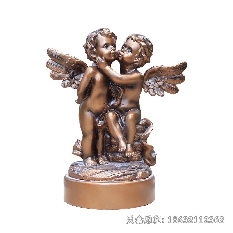 展翅天使别墅景观铜雕