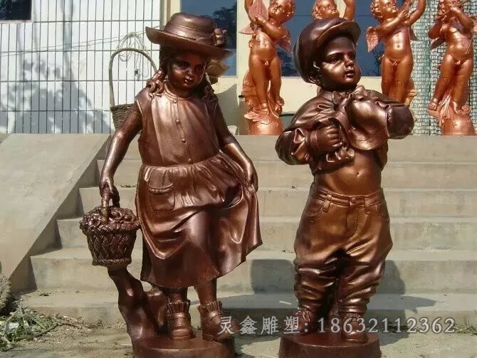 西方天使户外人物铜雕