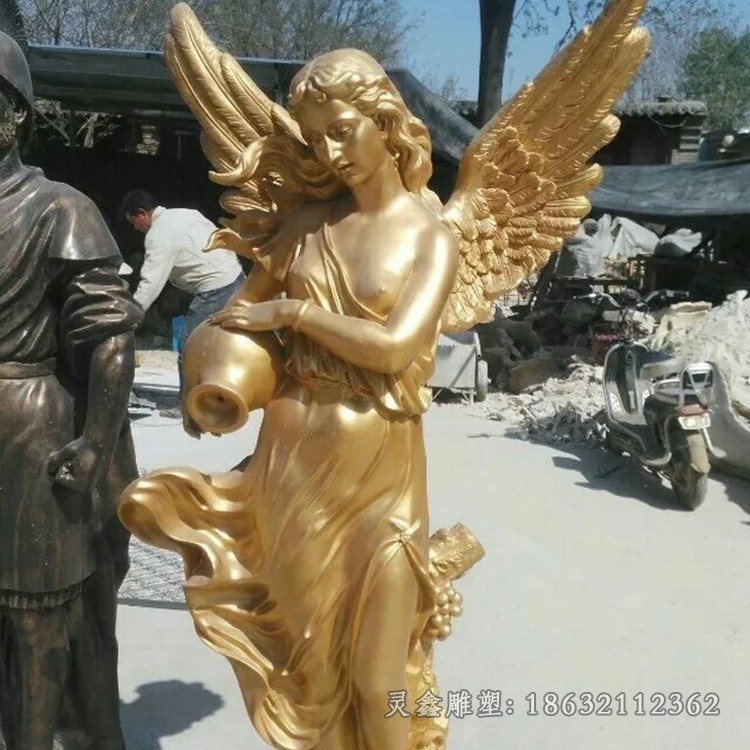 西方女神城市人物铜雕