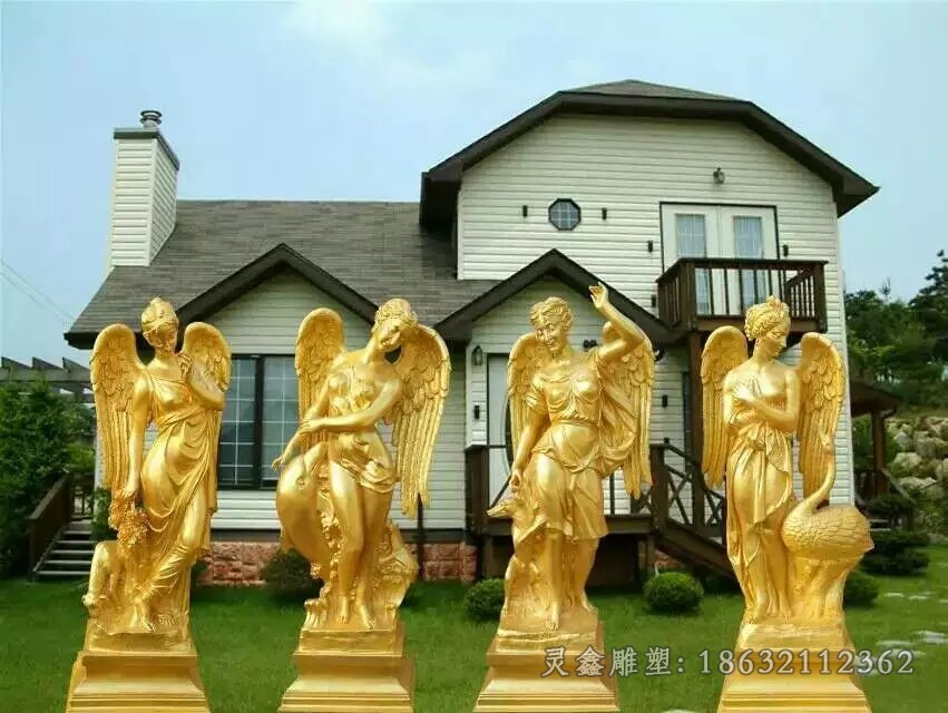 西方人物四季女神铜雕