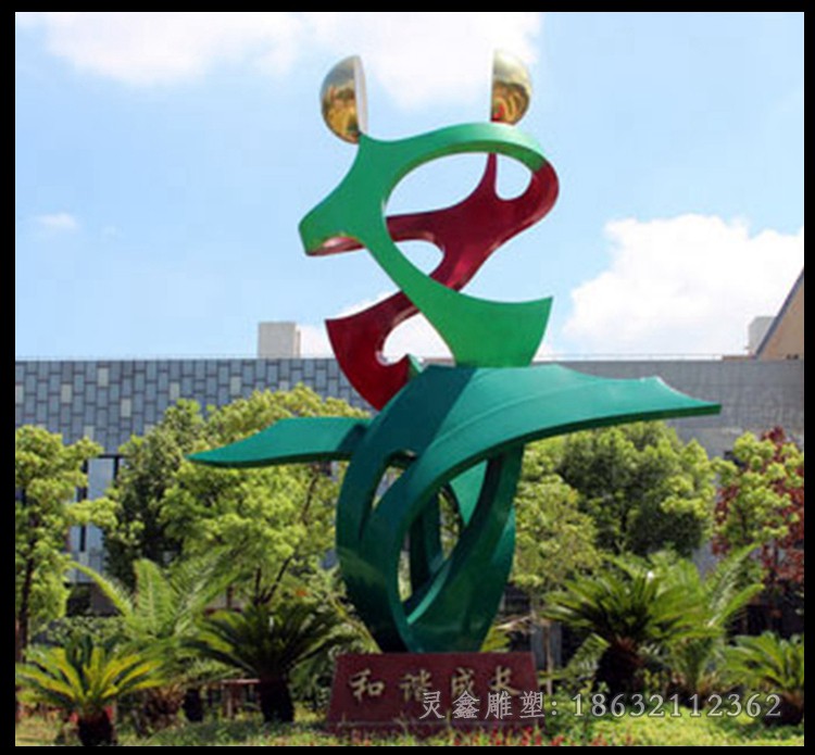 彩绘标志不锈钢景区雕塑