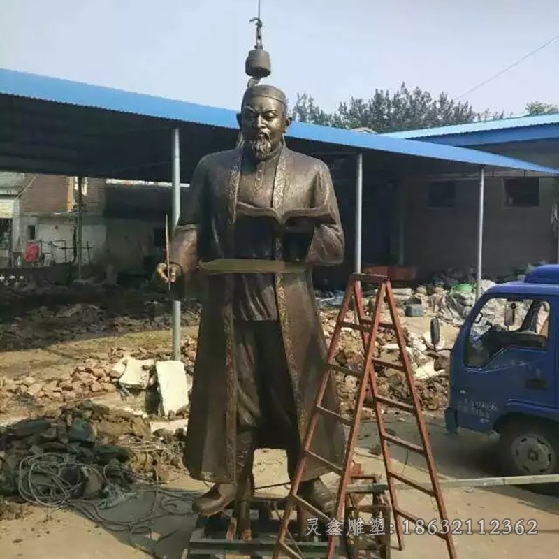少数民族人物园林铜雕
