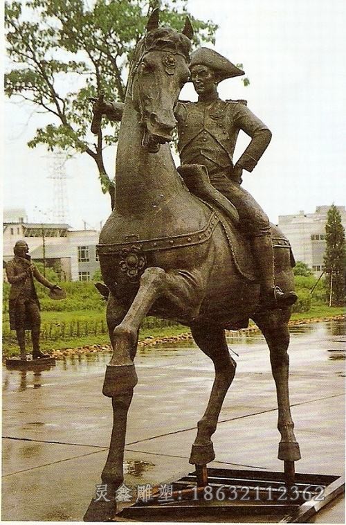 西方人物景观街边铜雕