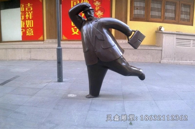 西方人物景观抽象铜雕