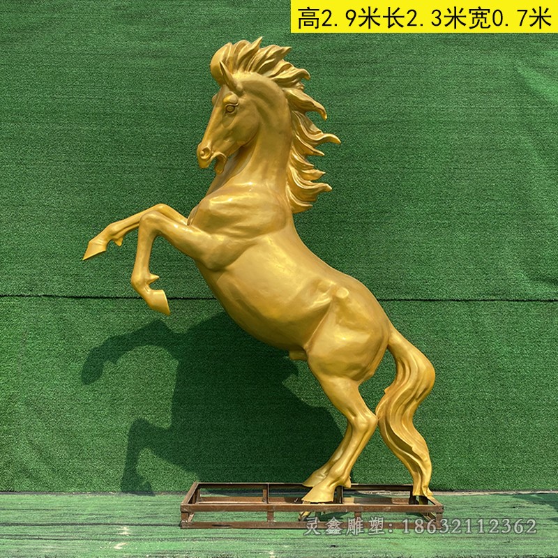 黄铜马广场景观铜雕