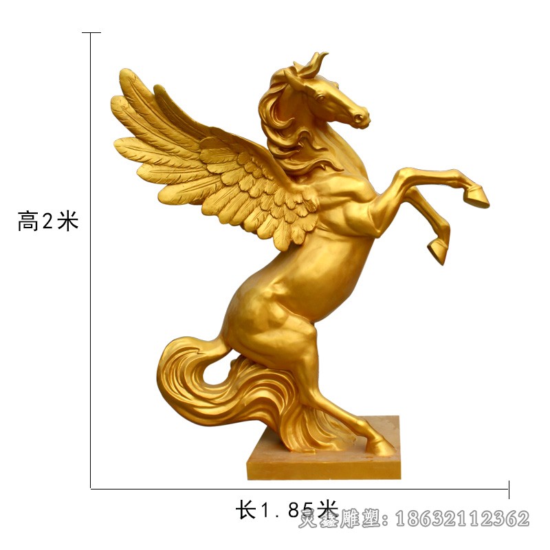 黄铜马街边动物铜雕