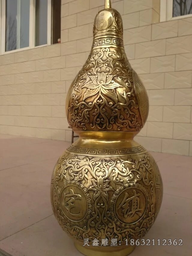 招财葫芦抽象景观铜雕