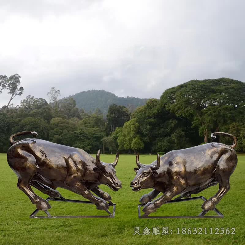 华尔街牛别墅动物铜雕
