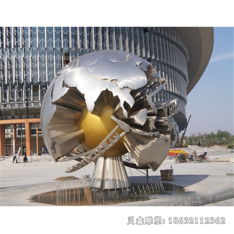 企业标志城市不锈钢雕塑