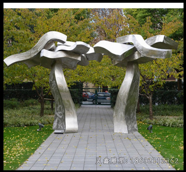 企业标志商场不锈钢雕塑