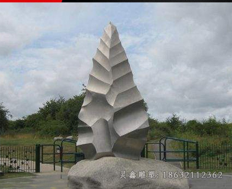 不锈钢企业景观雕塑 (15)